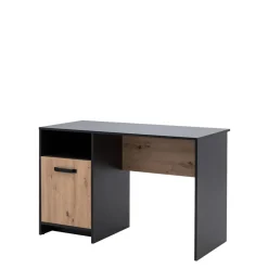 Biurko czarne z szafką STONE II