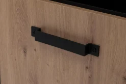 Biurko czarne z szafką STONE II