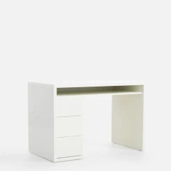 Biurko z 3 szufladami ESPRESSO biały połysk