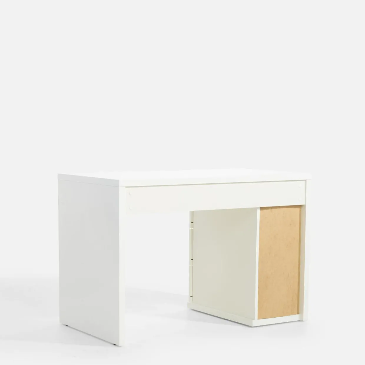 Biurko z 3 szufladami ESPRESSO biały połysk