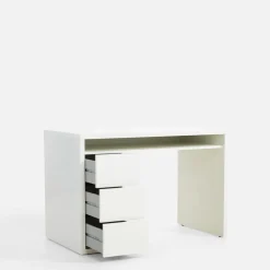 Biurko z 3 szufladami ESPRESSO biały połysk