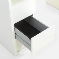 Biurko z 3 szufladami ESPRESSO biały połysk