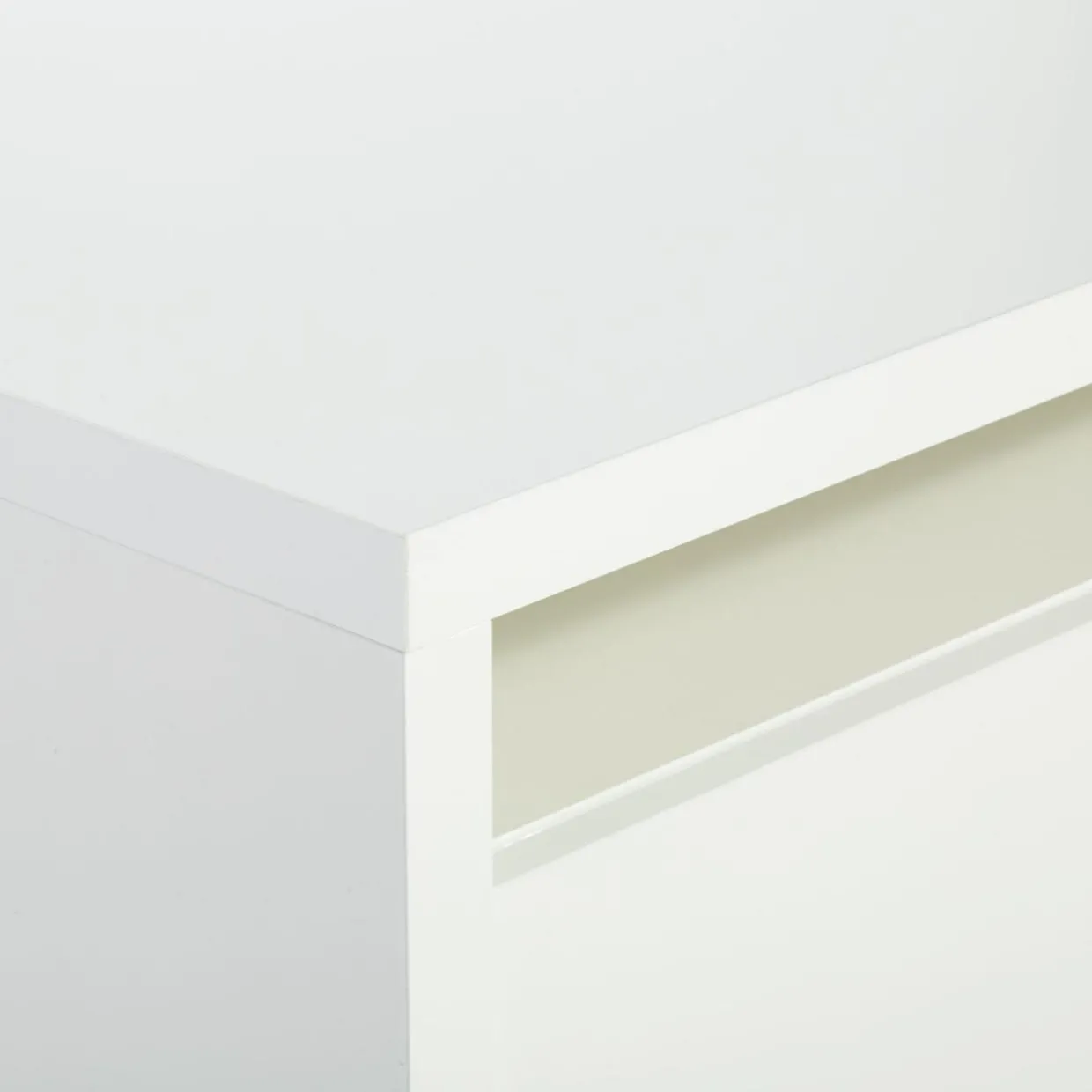 Biurko z 3 szufladami ESPRESSO biały połysk