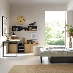 Biurko z komodą zielone SERGIO