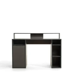 Biurko z półkami szare CARBON