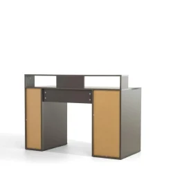 Biurko z półkami szare CARBON