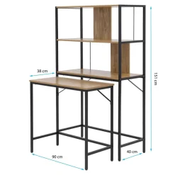 Biurko z regałem modułowe EDINO