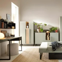 Biurko z szufladą zielone SERGIO