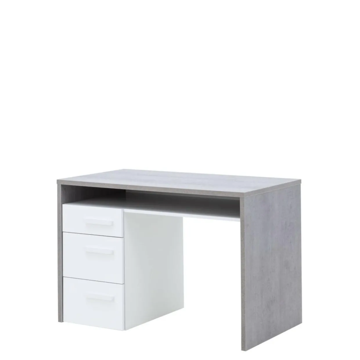Biurko z szufladami szary blat MI PIACE