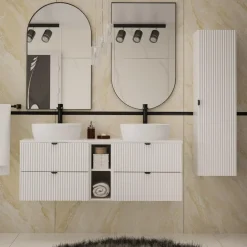 Blat łazienkowy biały mat 140 cm