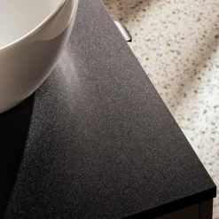 Blat łazienkowy czarny mat 80 cm