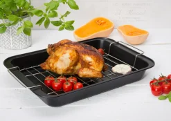 Brytfanna z rusztem 37x25x5 cm