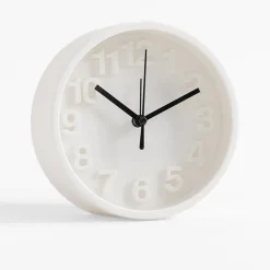 Budzik biały 13,1 cm