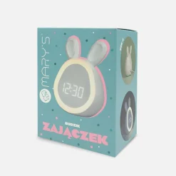 Budzik z wyświetlaczem LED MARY'S biały ZAJĄCZEK