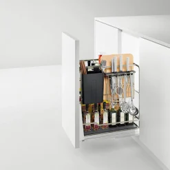 Cargo podblatowe do szafki 30 cm, front wysuwny, champagne gold