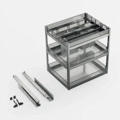 Cargo podblatowe do szafki 40 cm, front wysuwny, highclass grey