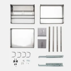 Cargo podblatowe do szafki 40 cm, front wysuwny, highclass grey