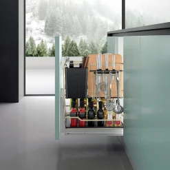 Cargo podblatowe do szafki 40 cm, front wysuwny, champagne gold