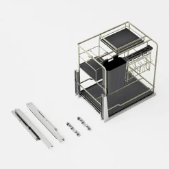 Cargo podblatowe do szafki 40 cm, front wysuwny, champagne gold