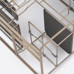 Cargo podblatowe do szafki 40 cm, front wysuwny, champagne gold