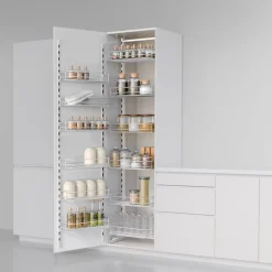 Cargo wysokie do szafki 60 cm, front uchylny, chrom