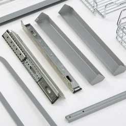 Cargo wysokie do szafki 60 cm, front uchylny, chrom