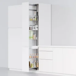 Cargo wysokie do szafki 30 cm, front wysuwny, chrom