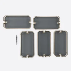 Cargo wysokie VORTUNG 30 cm z 5 koszami w odcieniu złota