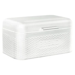 Chlebak biały mały metalowy