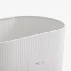 Chlebak metalowy biały 34x19,3x18,5 cm