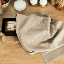 Ściereczka kuchenna beżowa HANDMADE 50x70 cm