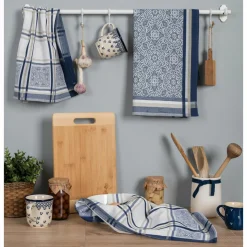 Ściereczka kuchenna granatowa MAJOLICA 50x70 cm