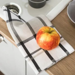 Ściereczka kuchenna szaro-beżowa KRATI 50x70 cm