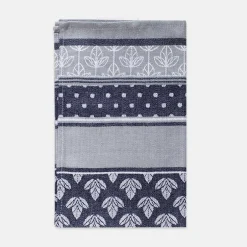 Ściereczka kuchenna szaro-granatowa CARINO 40x60 cm