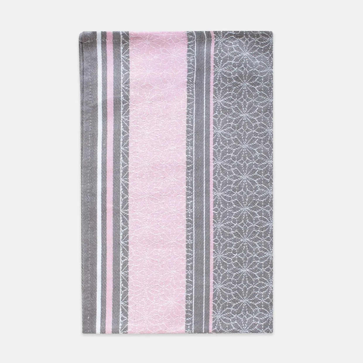 Ściereczka kuchenna szaro-różowa CARINO 40x60 cm