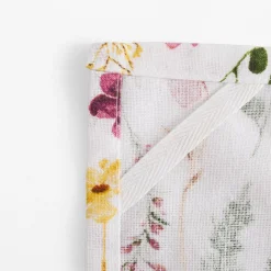 Ściereczki kuchenne w kwiaty, zielona 40x60 cm, 2 szt.