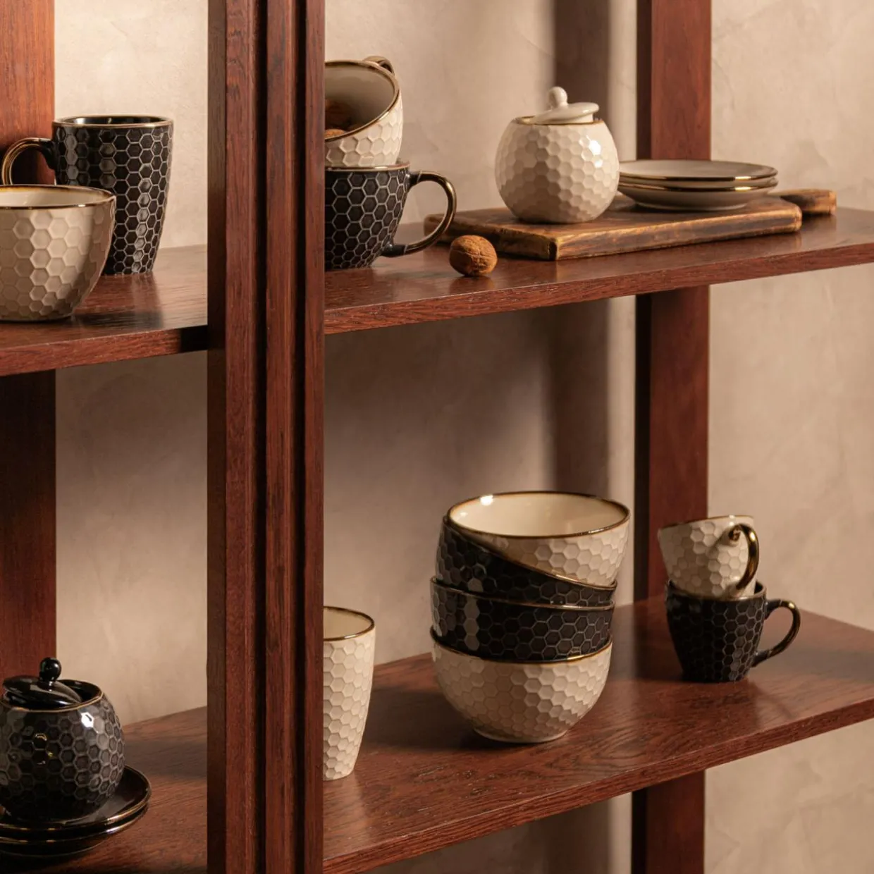 Cukiernica ceramiczna czarna BRESCA