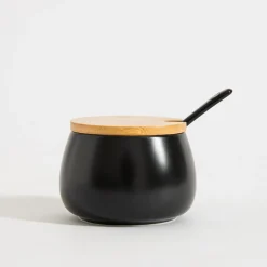 Cukiernica porcelanowa czarna BONA 9 cm