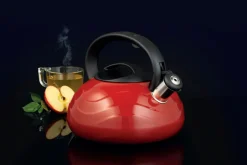 Czajnik na gaz i indukcję czerwony VELO 2,5 l
