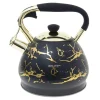 Czajnik na gaz i indukcję czarno-złoty DARIO 3l