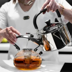 Czajnik na gaz i indukcję stalowy DIAMANTE 1,5 l