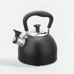 Czajnik na indukcję i gaz z gwizdkiem czarny 1,8 l