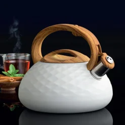 Czajnik z gwizdkiem GOLF biały mat 2,3 l