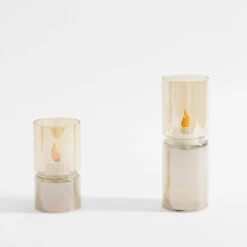 Dekoracja LED amber ŚWIECZKA 12,3 cm