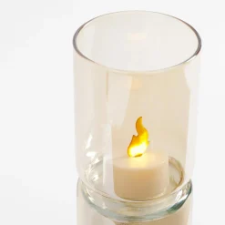 Dekoracja LED amber ŚWIECZKA 18,3 cm