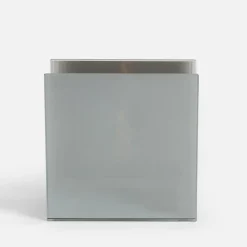 Dekoracja LED przydymione szkło KOMINEK 10x5x10 cm