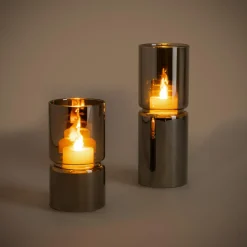 Dekoracja LED smoke ŚWIECZKA 12,3 cm