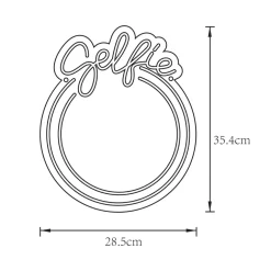 Dekoracja świetlna LED NEON LUSTRO SELFIE