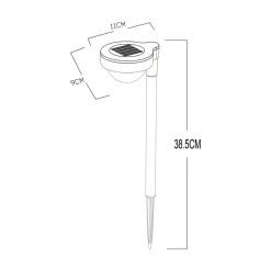 Dekoracja zewnętrzna solarna LED IP44 38,5 cm