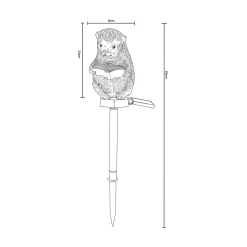 Dekoracja zewnętrzna solarna LED IP44 JEŻ